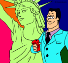 Dibujo Estados Unidos de América pintado por sofia