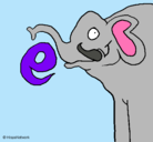 Dibujo Elefante pintado por stefi