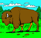 Dibujo Búfalo  pintado por bryan