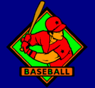Dibujo Logo de béisbol pintado por ERZO
