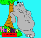 Dibujo Horton pintado por kelly