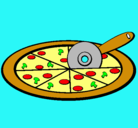 Dibujo Pizza pintado por mipixa