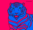 Dibujo Tigre pintado por alex