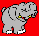 Dibujo Elefante pintado por luis