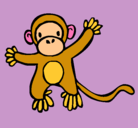 Dibujo Mono pintado por sofiac-bmanga