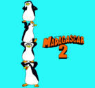 Dibujo Madagascar 2 Pingüinos pintado por jose