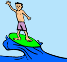 Dibujo Surfista pintado por lucianamendoza
