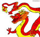 Dibujo Dragón chino pintado por Sofia