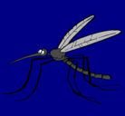 Dibujo Mosquito pintado por molestia