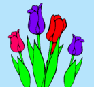 Dibujo Tulipanes pintado por sophia
