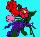 Dibujo Ramo de flores pintado por karen