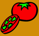 Dibujo Tomate pintado por estreyitaromantica