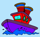 Dibujo Barco en el mar pintado por stuartcalvo