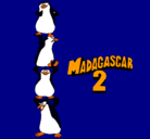 Dibujo Madagascar 2 Pingüinos pintado por mario