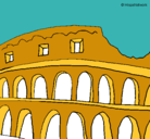 Dibujo Coliseo pintado por luchia