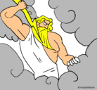Dibujo Dios Zeus pintado por ivan