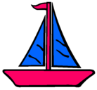Dibujo Barco velero pintado por NEREA