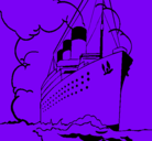 Dibujo Barco de vapor pintado por MIKELITO