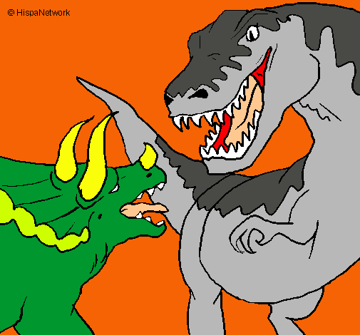 Lucha de dinosaurios