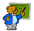 Dibujo Profesor oso pintado por mmm