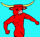 Dibujo Cabeza de búfalo pintado por RODOLFO