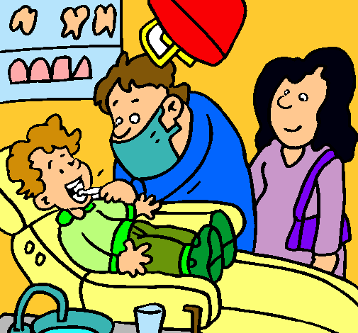 Niño en el dentista