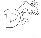 Dibujo Delfín pintado por Daniela