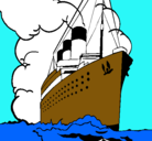 Dibujo Barco de vapor pintado por alessandra
