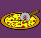 Dibujo Pizza pintado por itzzzpreciosa