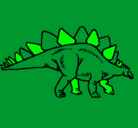Dibujo Stegosaurus pintado por aldo