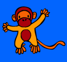 Dibujo Mono pintado por andres