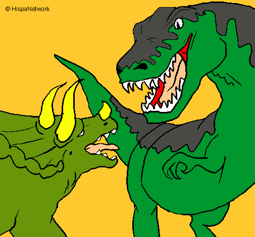 Lucha de dinosaurios