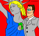 Dibujo Estados Unidos de América pintado por alexia