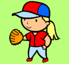 Dibujo Jugadora de béisbol pintado por richardalexander