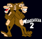 Dibujo Madagascar 2 Manson y Phil 2 pintado por chupichupiway