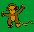 Dibujo Mono pintado por EDUARDO