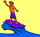 Dibujo Surfista pintado por juandavidelmejor