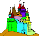 Dibujo Castillo medieval pintado por alan