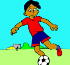 Dibujo Jugar a fútbol pintado por goooolxamina