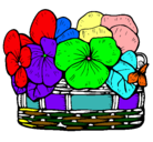 Dibujo Cesta de flores 12 pintado por jazminbolivar
