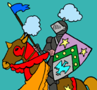 Dibujo Caballero a caballo pintado por andres139