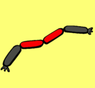 Dibujo Salchichas pintado por zaira