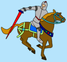 Dibujo Caballero a caballo IV pintado por jessie