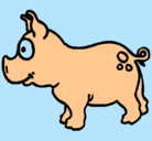 Dibujo Cerdo pintado por saracaballero