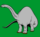 Dibujo Braquiosaurio II pintado por lagartija