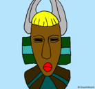 Dibujo Máscara africana pintado por Kevin