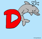 Dibujo Delfín pintado por julieta