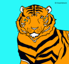 Dibujo Tigre pintado por martinnnn