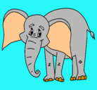 Dibujo Elefante feliz pintado por xime