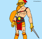 Dibujo Gladiador pintado por rubenxd